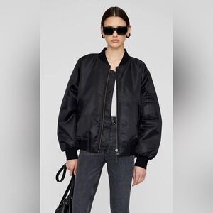 American Legacy Amongst Others - Oversized Bomber Jacket - Black -Small -Vintage